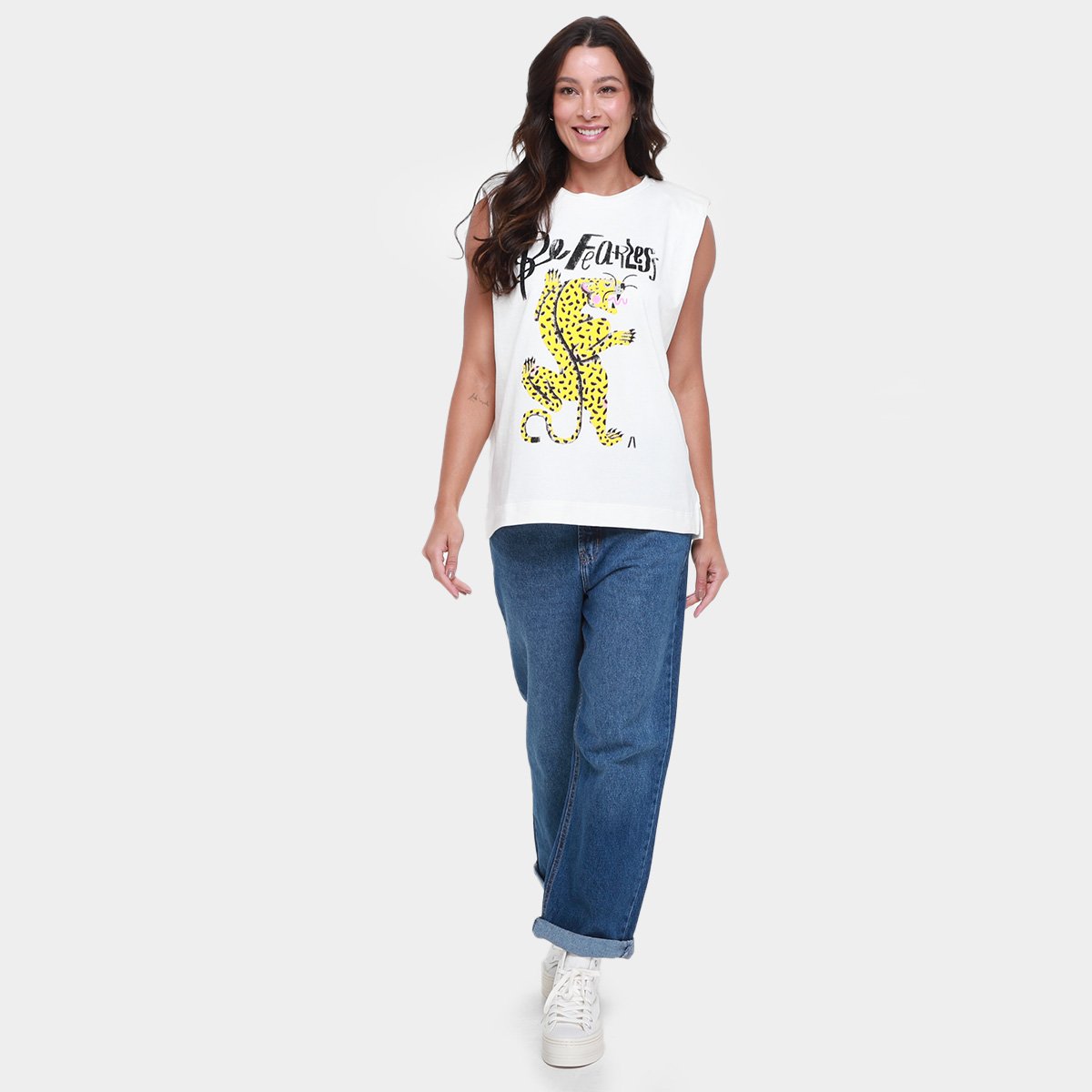 Regata Animale Jeans Be Fearless Feminina - Tam: G - 3