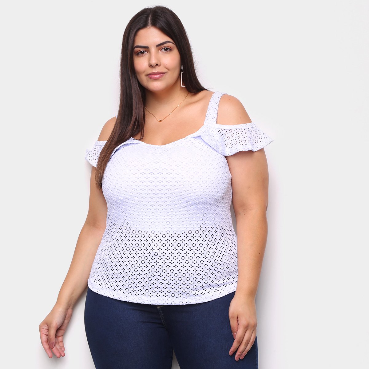 Blusa Naiff Plus Size Vazada Feminina