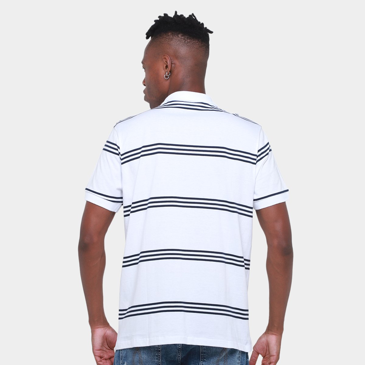 Camisa Polo Lucky Sailing Listrada Masculina - Tam: P - 1