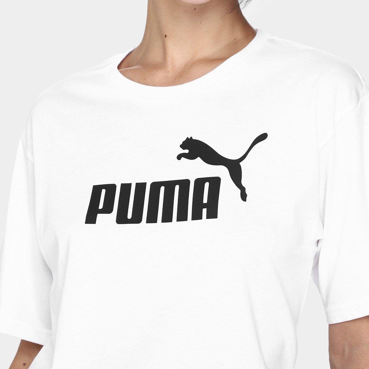 Camiseta Cropped Puma N.1 Logo Relaxed Feminina - Tam: P - 2