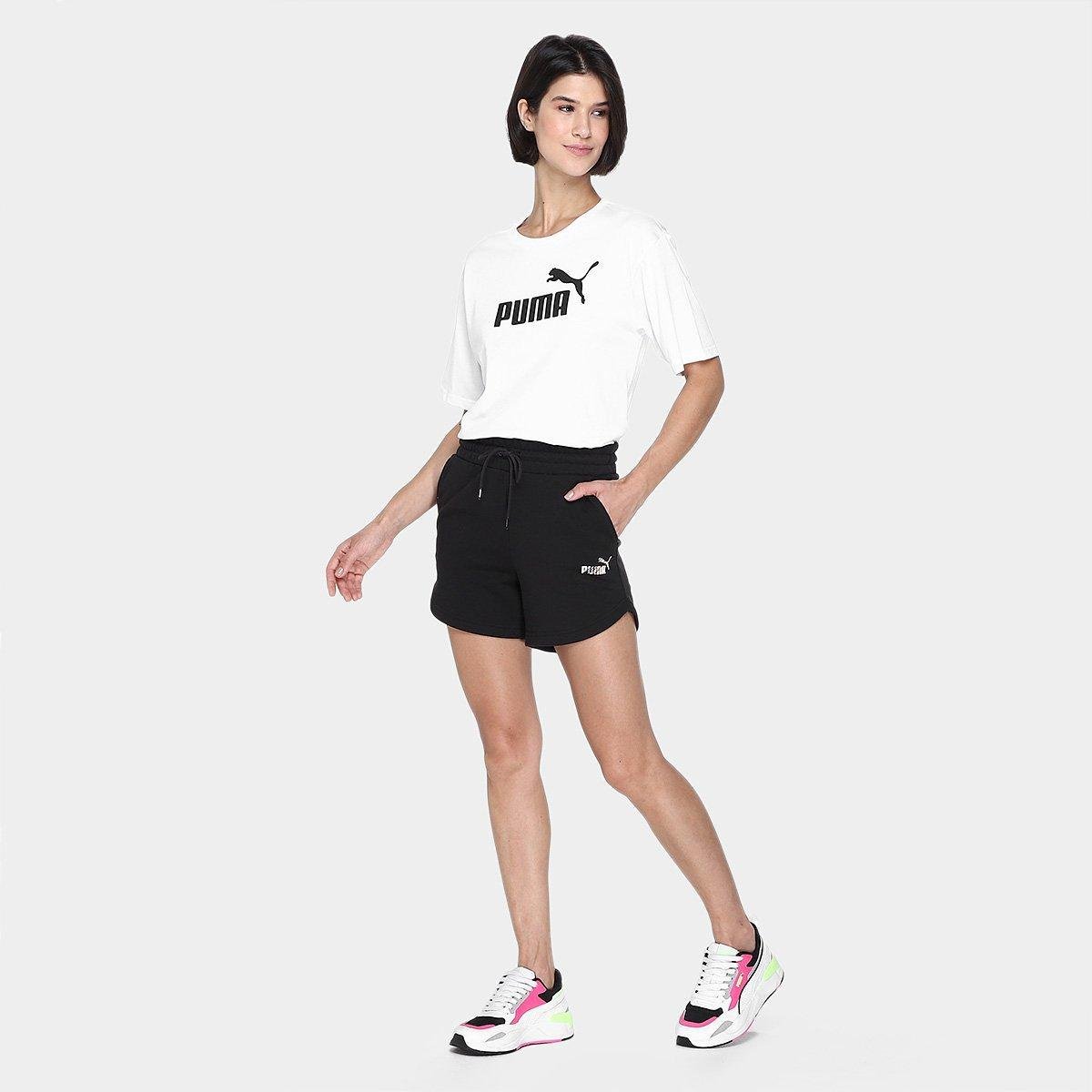 Camiseta Cropped Puma N.1 Logo Relaxed Feminina - Tam: P - 3