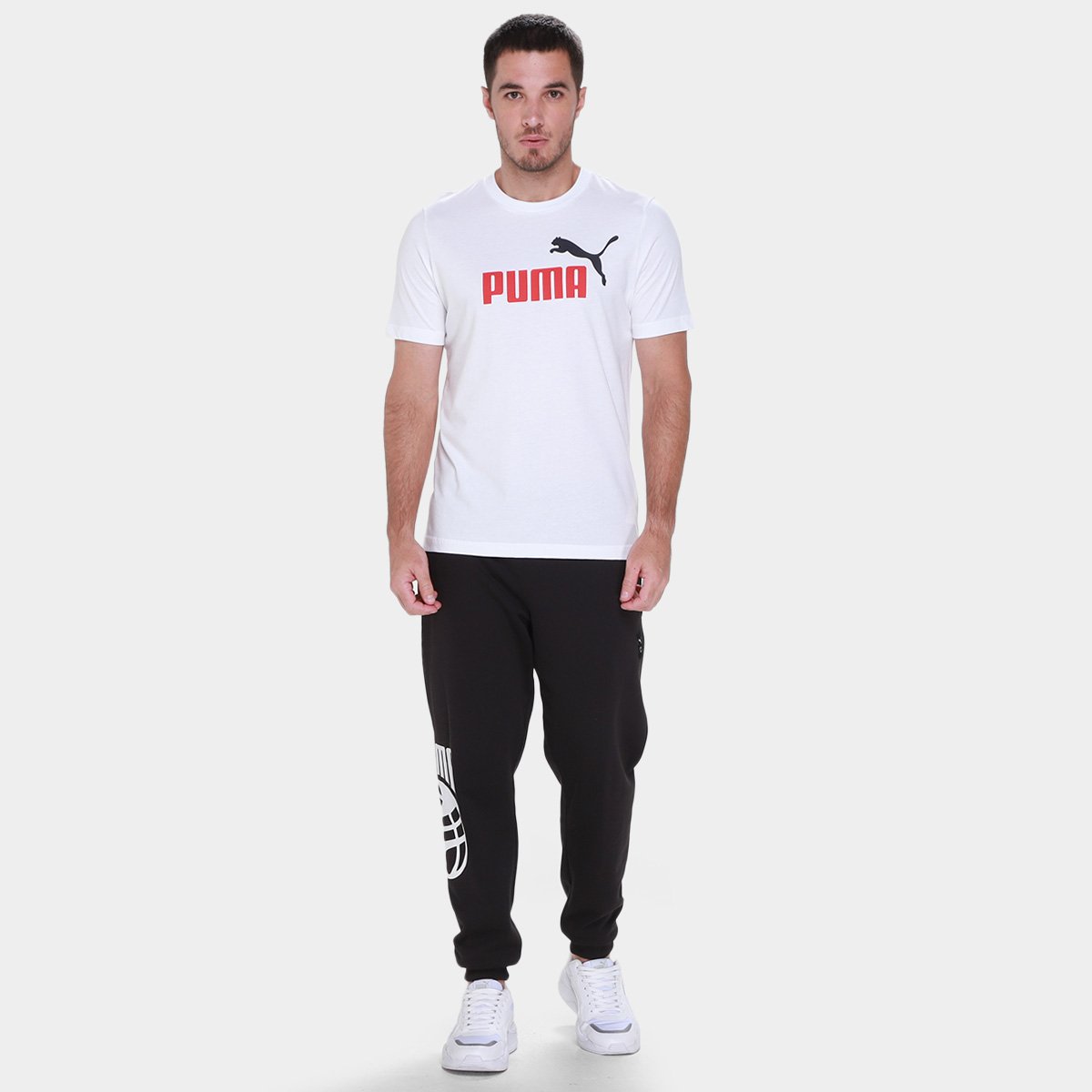 Camiseta Puma 2 Color No. 1 Logo Masculina - Tam: P - 3