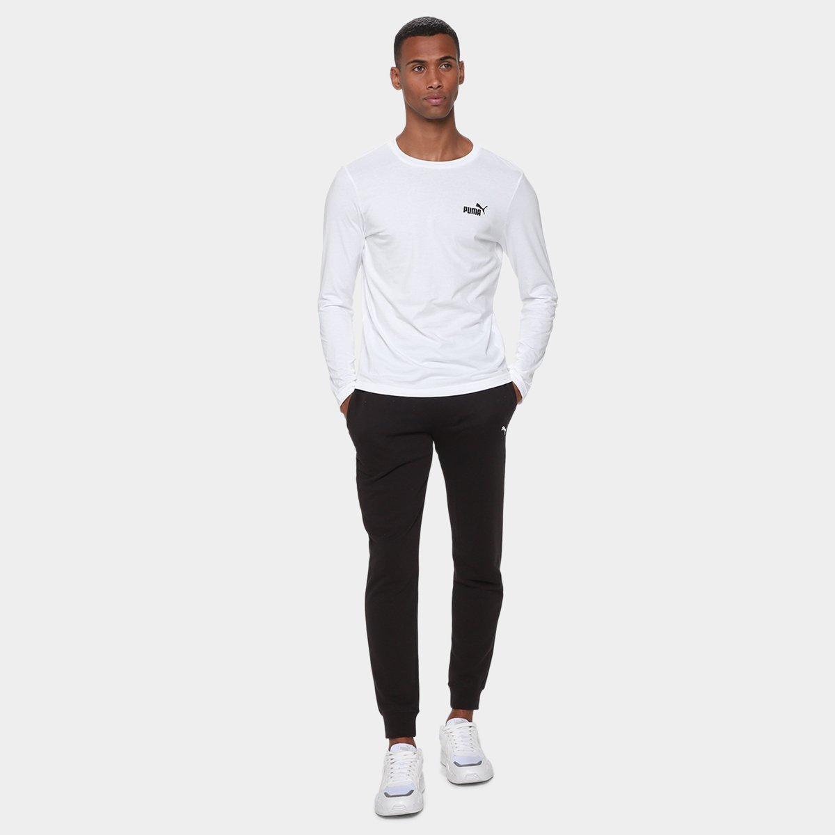 Camiseta Puma Ess No. 1 Longsleeve Masculina - Tam: P - 3