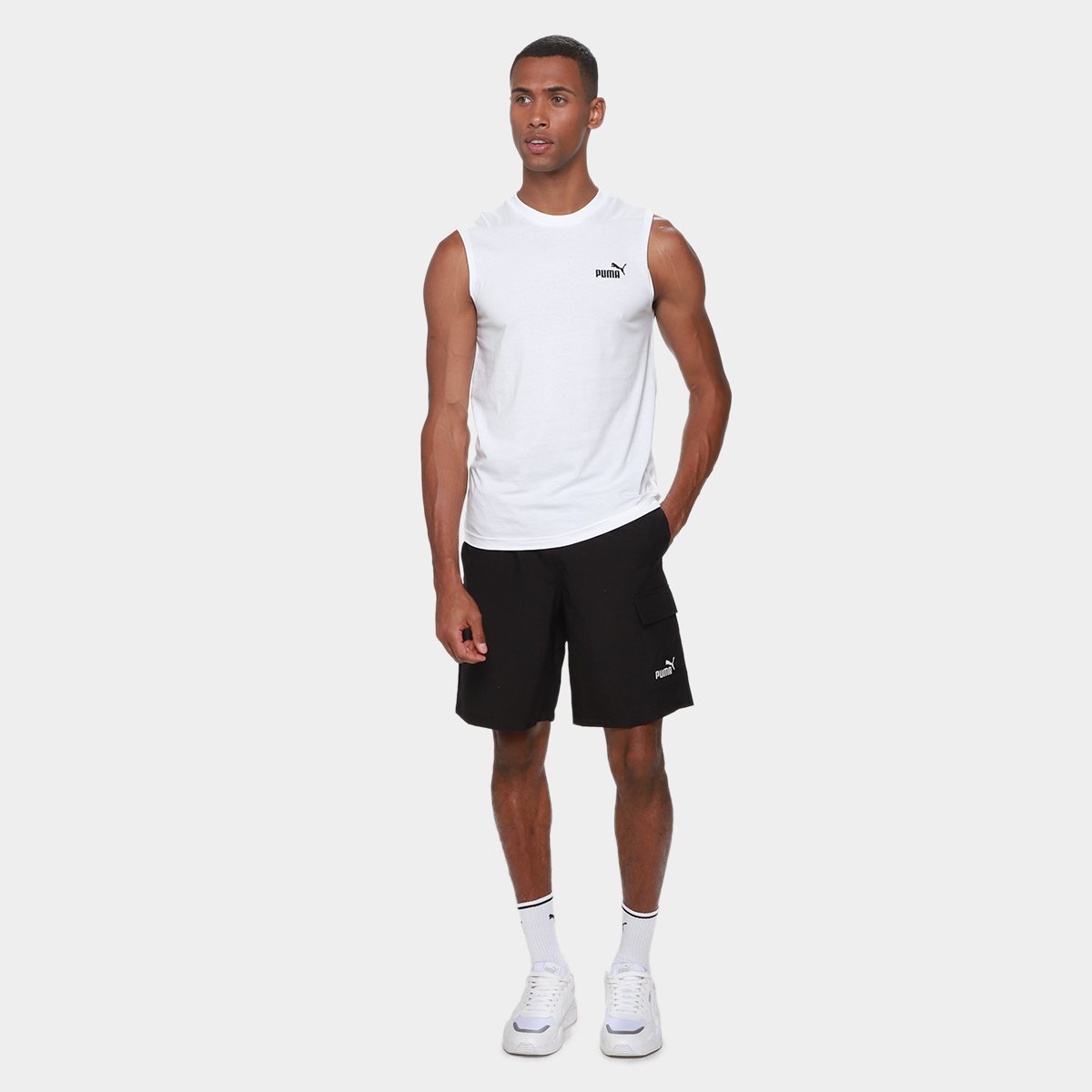 Camiseta Puma Ess No. 1 Sleeveless Masculina - Tam: P - 3