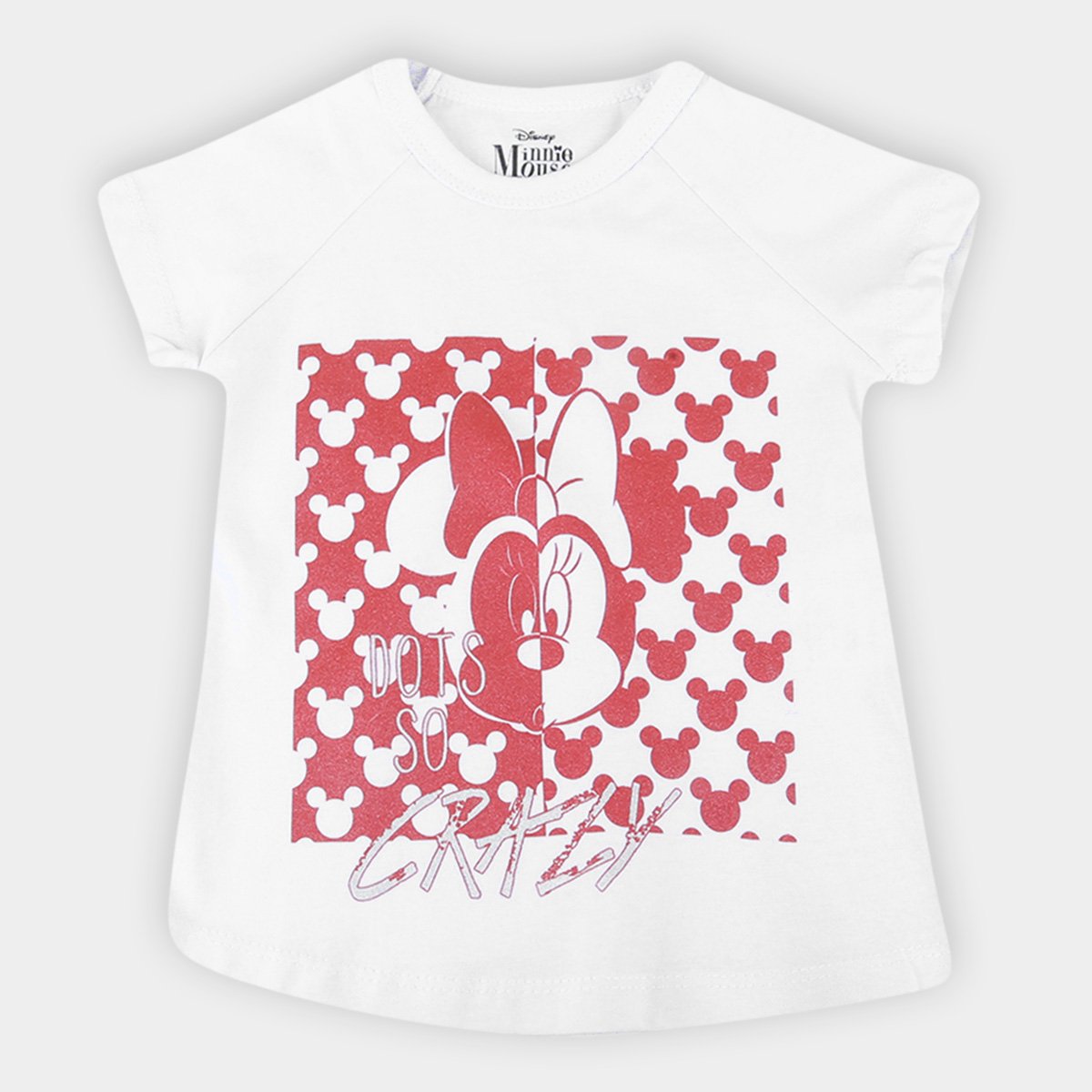 Blusa Infantil Disney Crazy Minnie Feminina