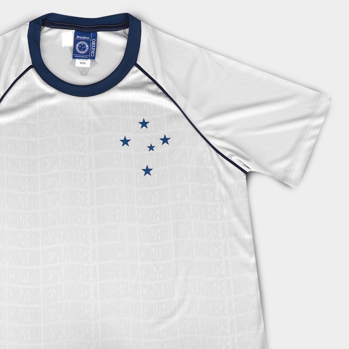 Camiseta Cruzeiro Braziline Mosaico Masculina - Tam: P - 5