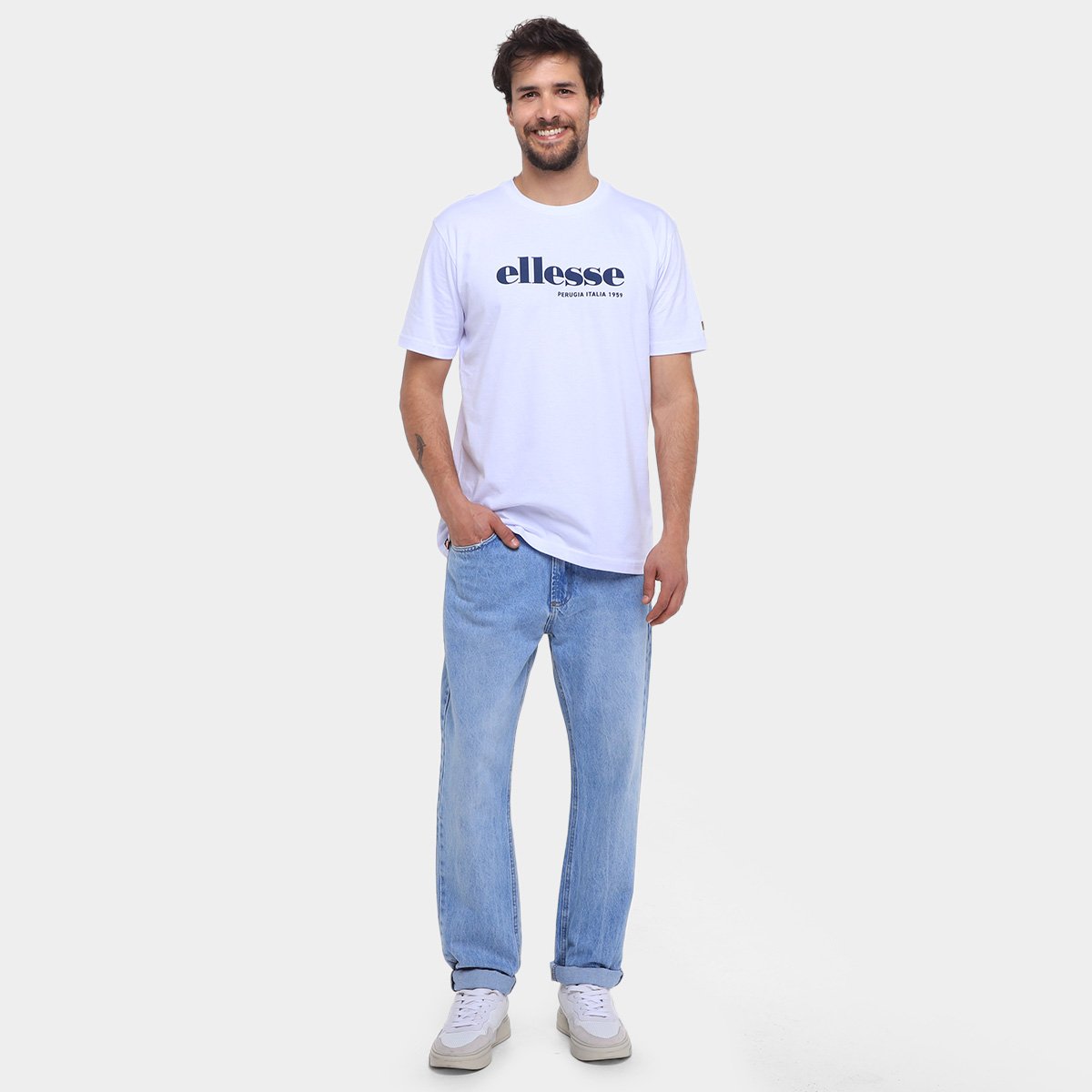 Camiseta Ellesse Logo Perugia Itália Masculina - Tam: P - 3