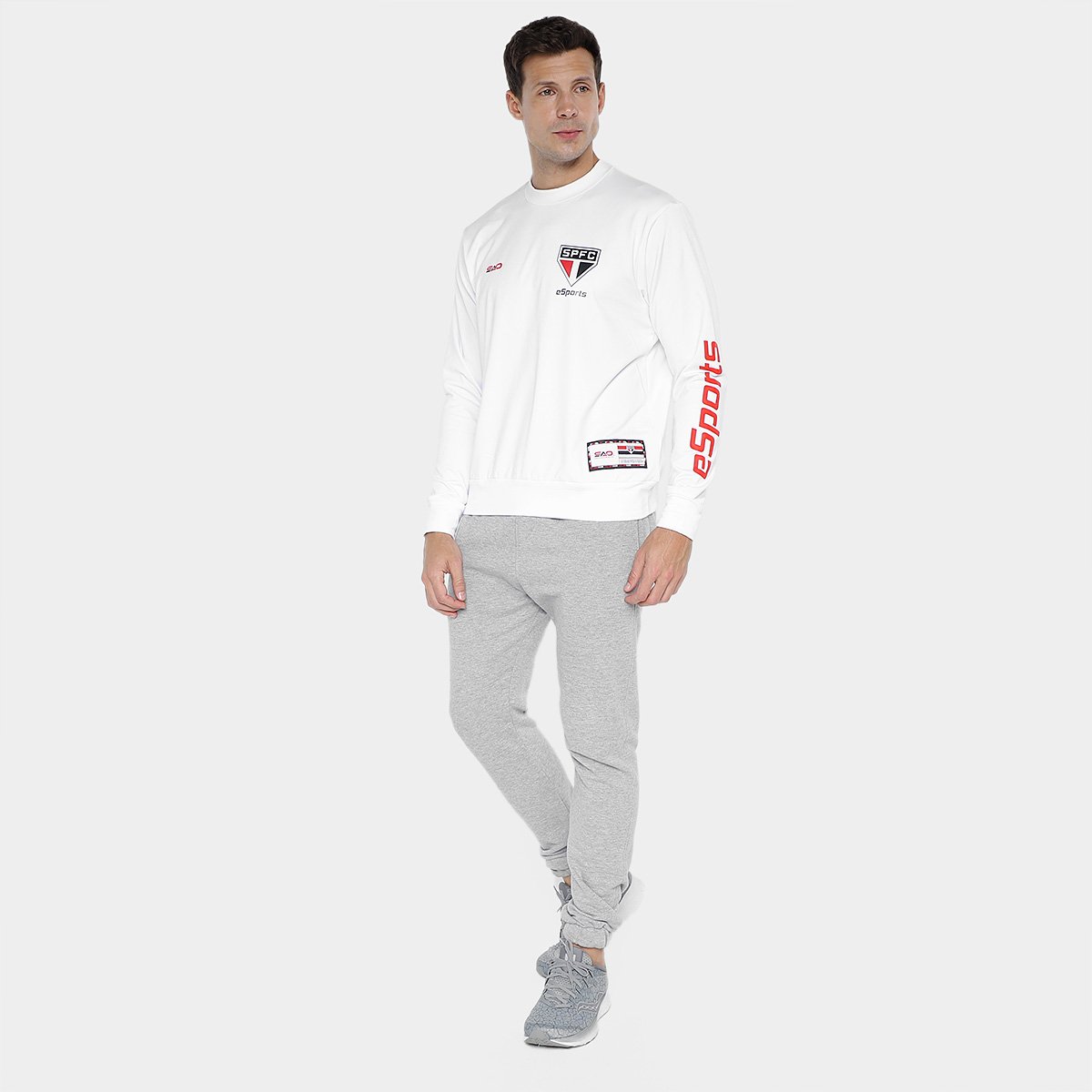 Moletom São Paulo E-Sports Jogo Masculino - Tam: M - 3