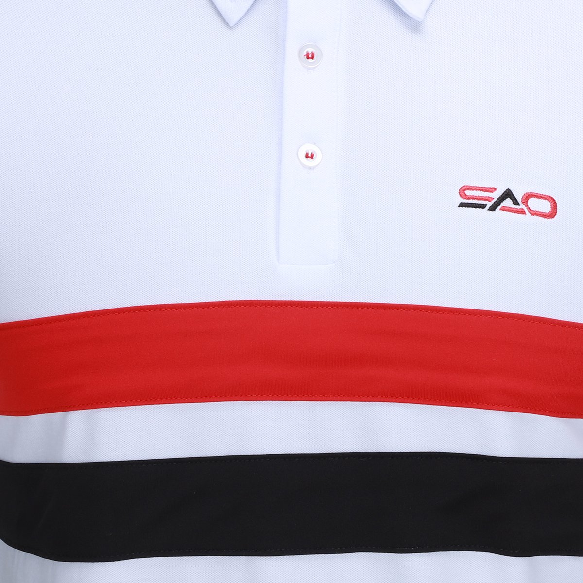 Camisa Polo São Paulo Tricolor Masculina - Tam: P - 2