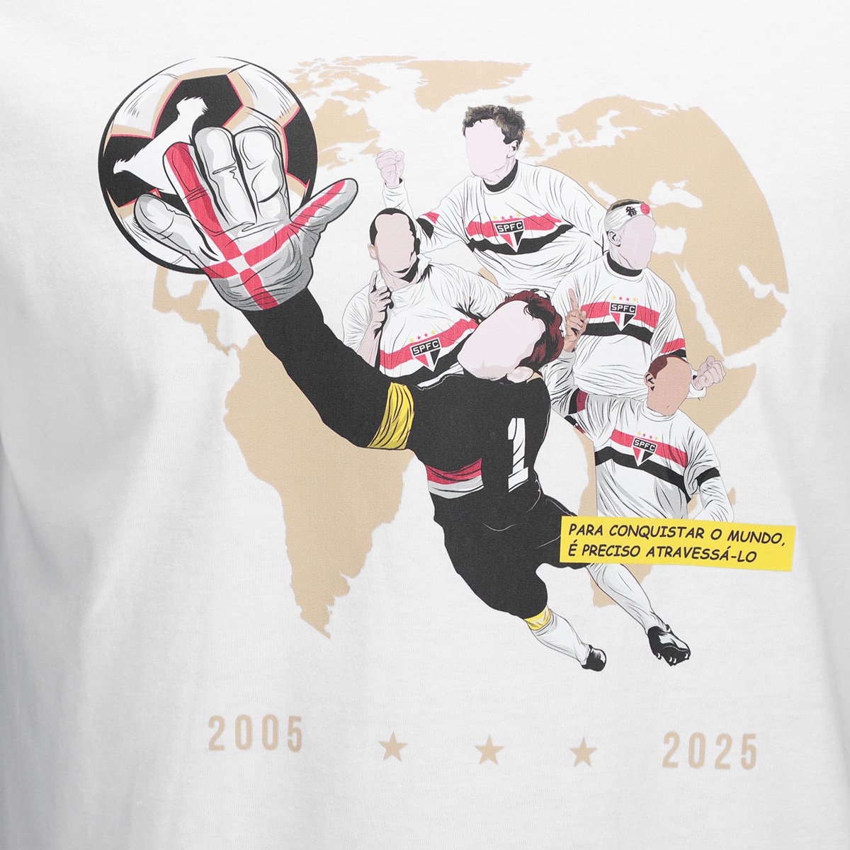 Camiseta São Paulo Heróis do Tri Masculina - Tam: P - 2