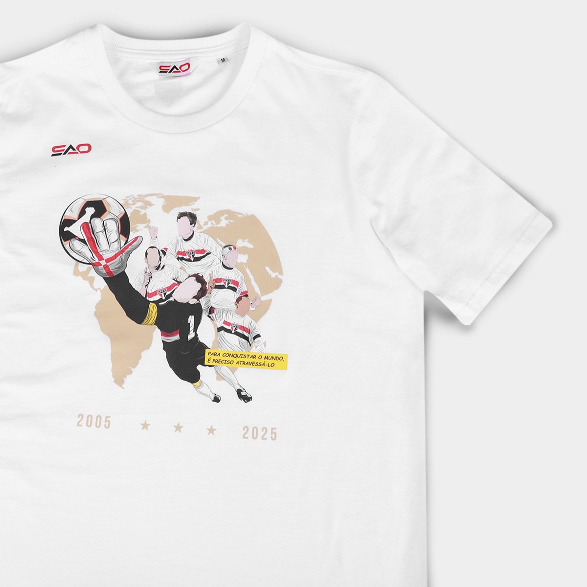 Camiseta São Paulo Heróis do Tri Masculina - Tam: P - 4