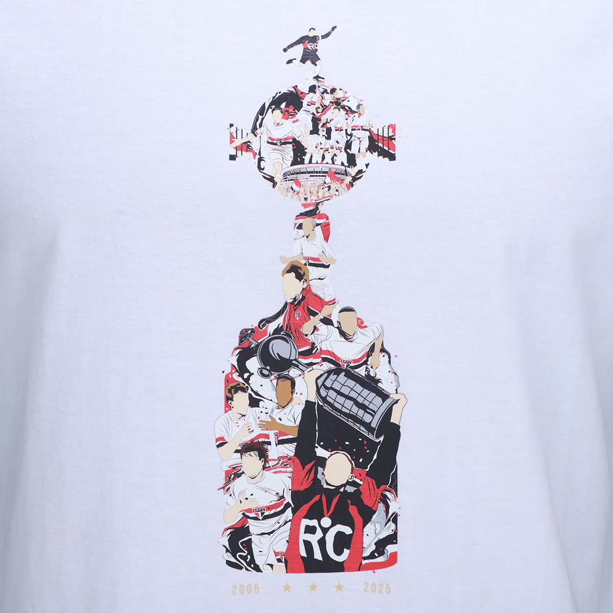 Camiseta São Paulo Taça Libertadores Masculina - Tam: P - 3