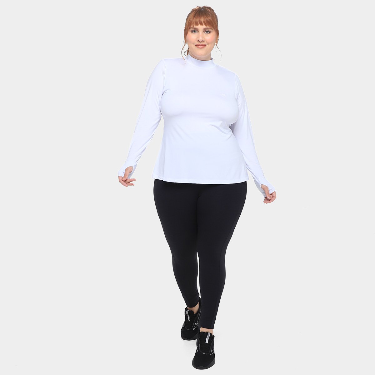 Camiseta WonderSize Plus Size Manga Longa Deborah Feminina - Tam: M - 3
