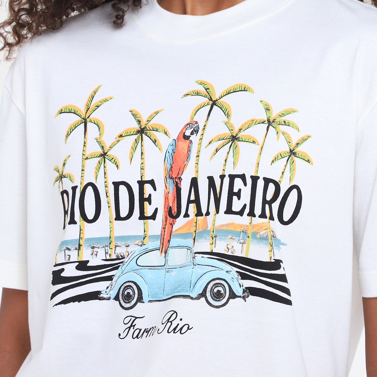 Camiseta Farm Media Brasileirinho Rio Feminina - Tam: M - 2