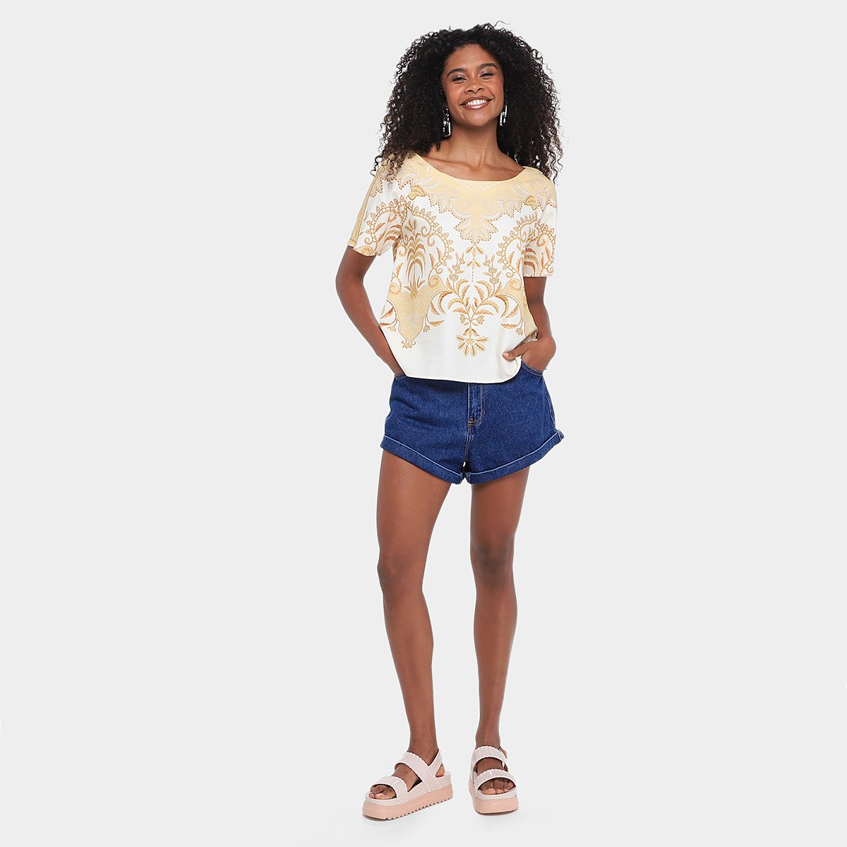Camiseta Farm Paisagem Tropical Feminina - Tam: P - 3