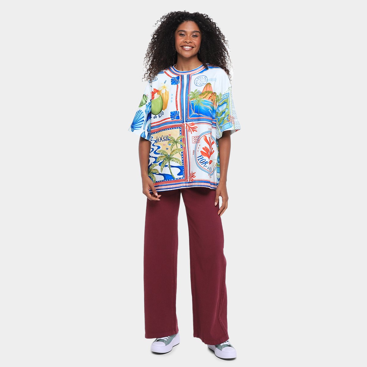 Camiseta Farm Selo Praiano Feminina - Tam: M - 3
