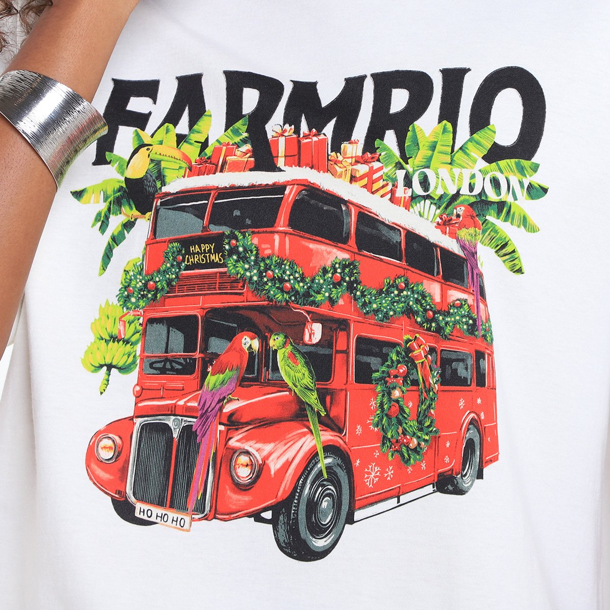 Camiseta Farm Ônibus Londres Feminina - Tam: P - 2