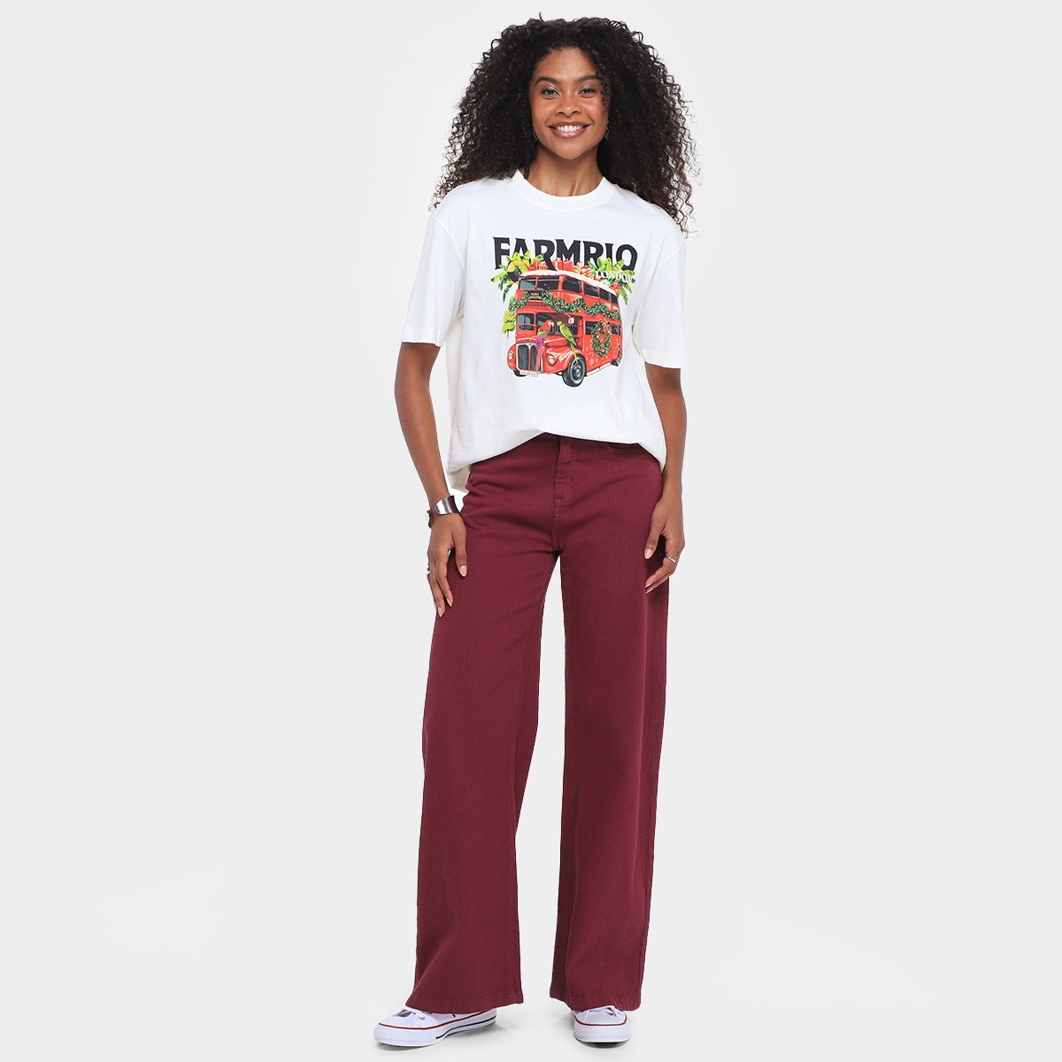 Camiseta Farm Ônibus Londres Feminina - Tam: P - 3
