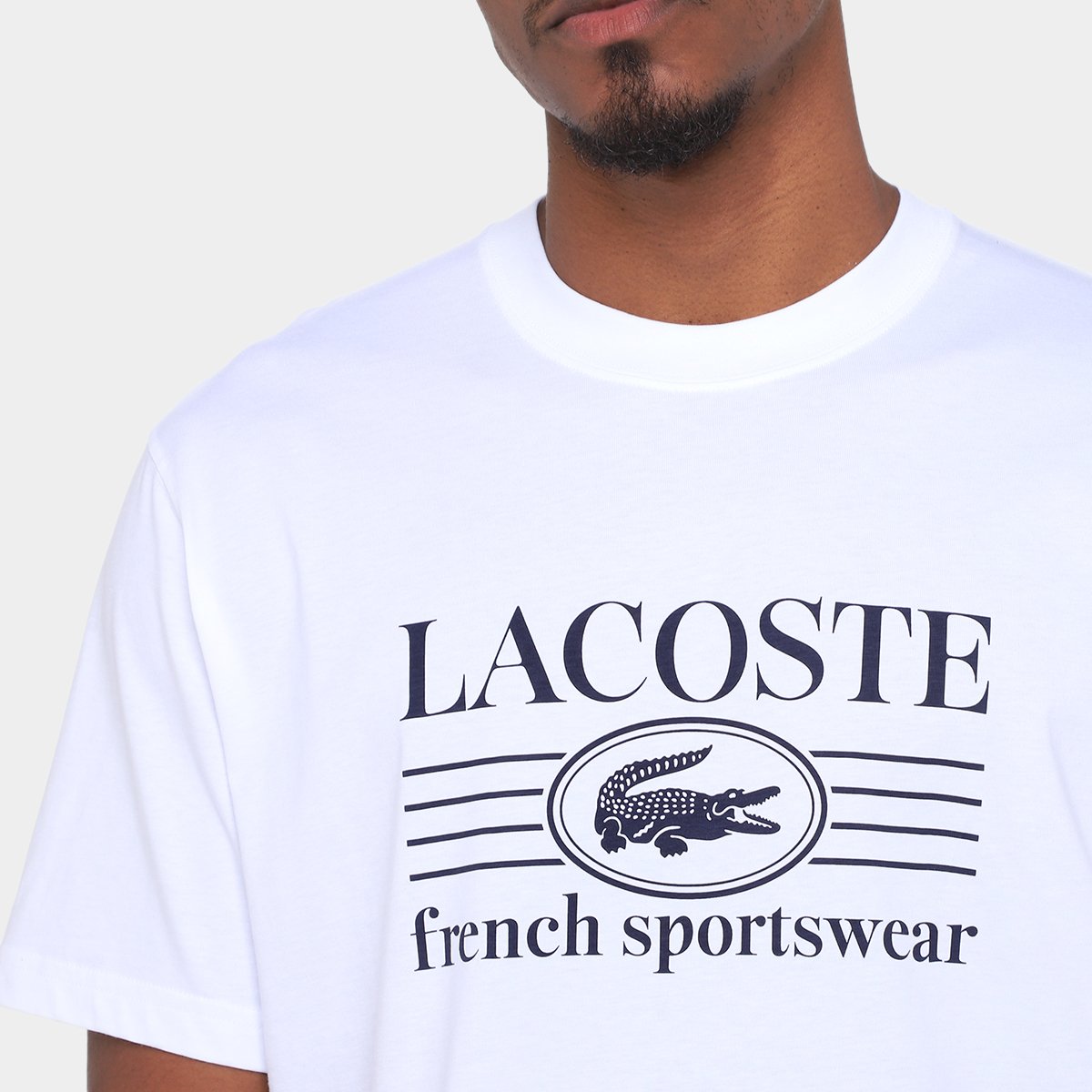 Camiseta Lacoste Básica Masculina - Tam: P - 2