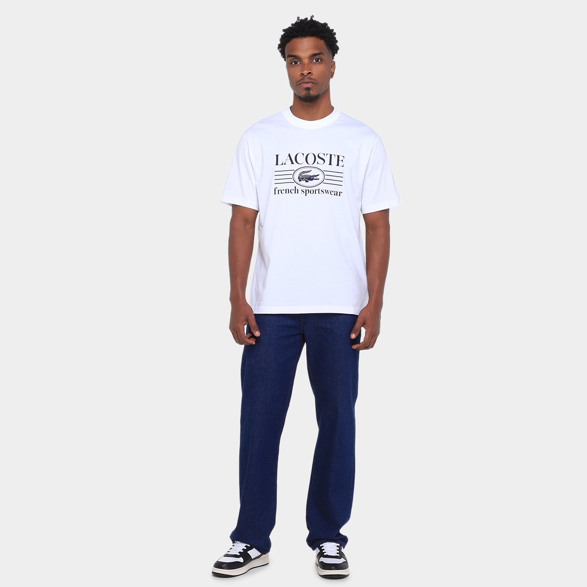 Camiseta Lacoste Básica Masculina - Tam: P - 3