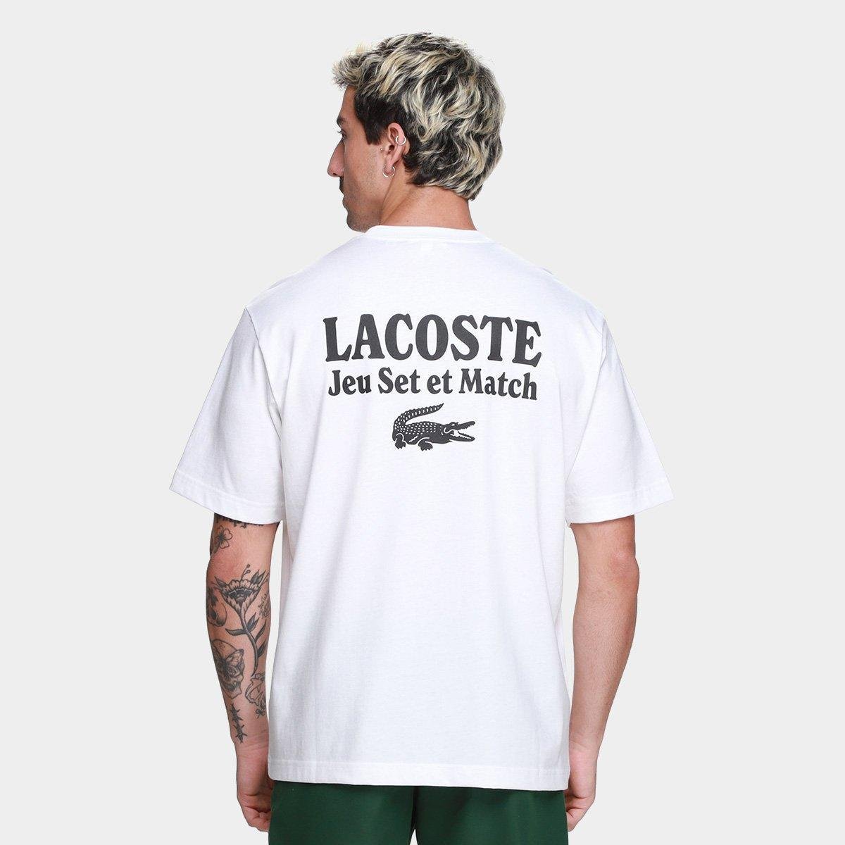 Camiseta Lacoste Casual Masculina - Tam: GG - 1