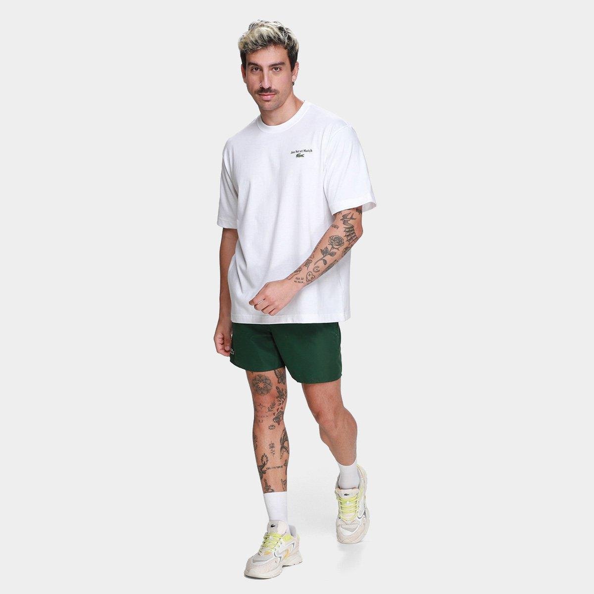 Camiseta Lacoste Casual Masculina - Tam: GG - 3