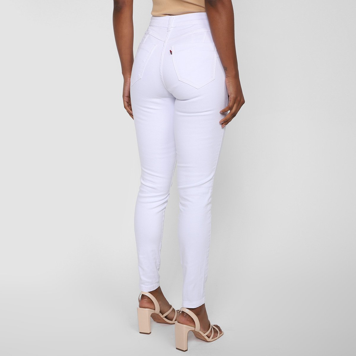 Calça Sarja Cambos Skinny Com Push Up Cintura Alta Feminina - Tam: 46 - 2