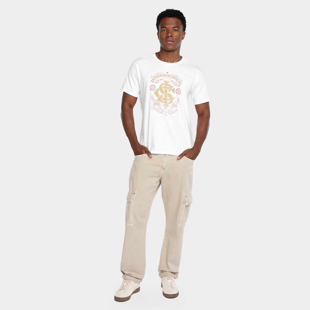 Camiseta Internacional Poa Reserva Masculina - Tam: P - 3
