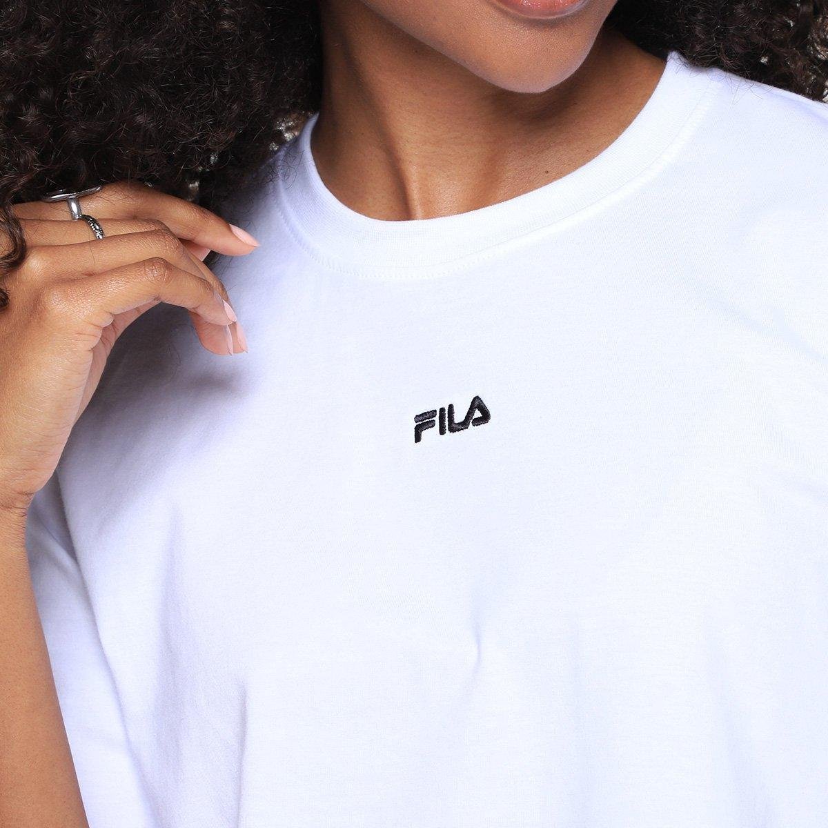 Camiseta Fila Cropped Comfort Classic Feminina - Tam: P - 2