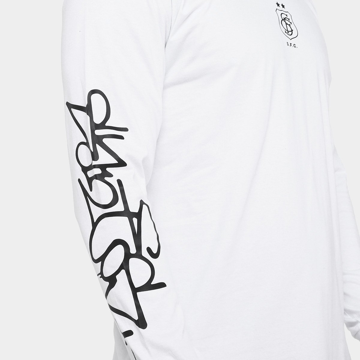Camiseta Santos Eterno Campeão Manga Longa  Masculina - Tam: P - 2