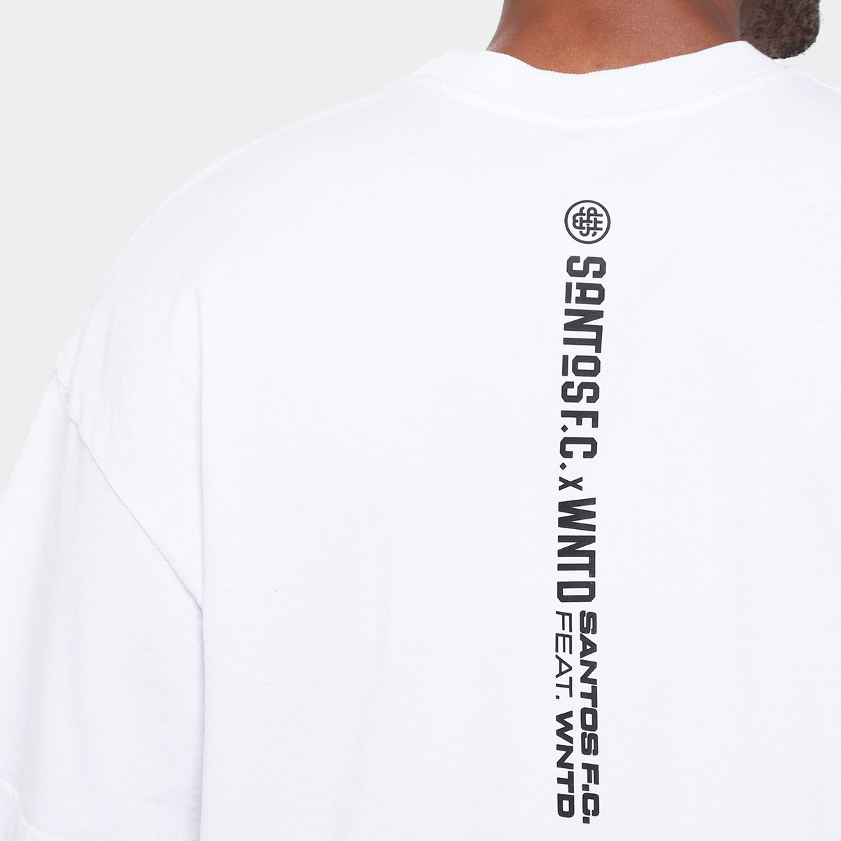 Camiseta Oversized Santos Com o Peixe Masculina - Tam: P - 3