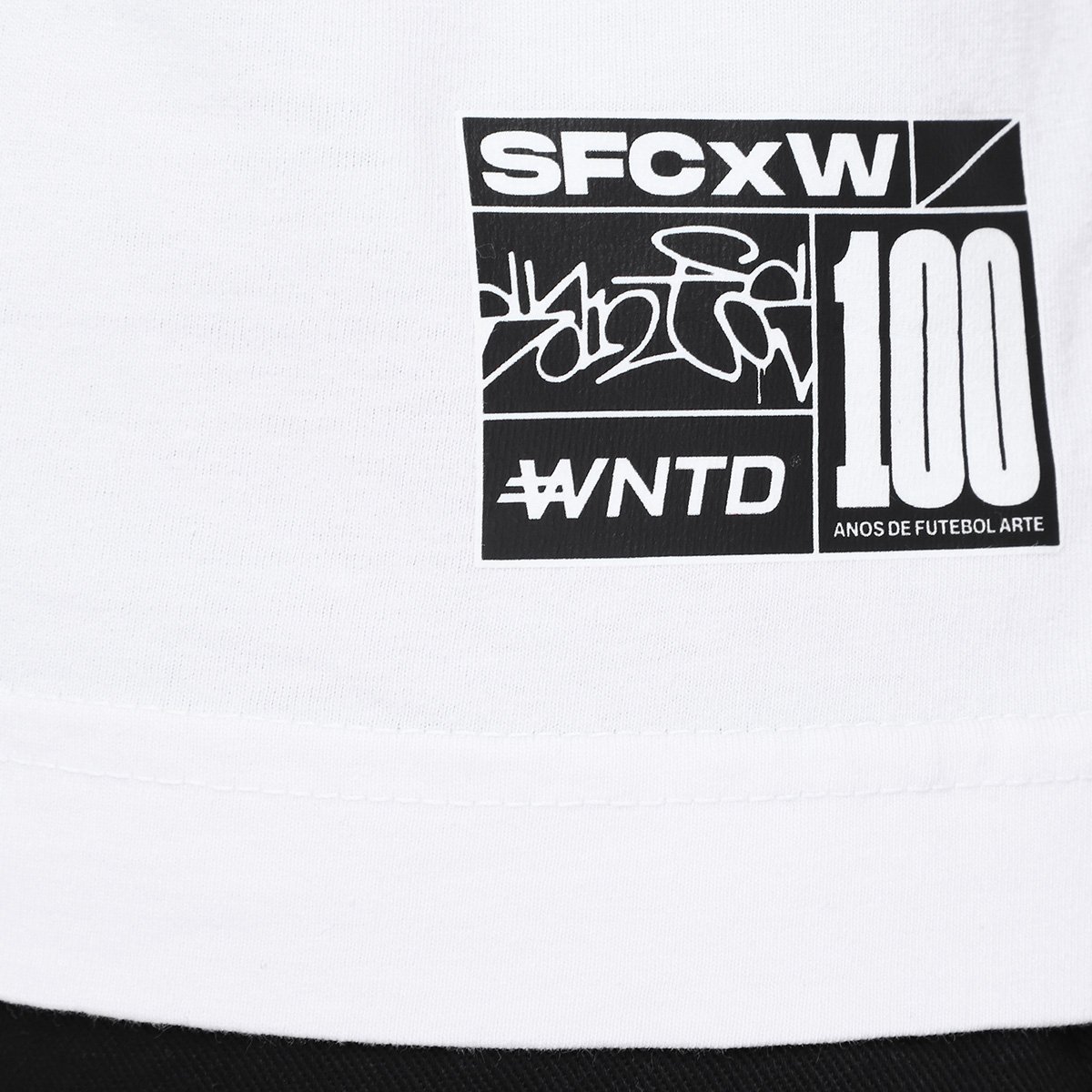 Camiseta Oversized Santos Com o Peixe Masculina - Tam: P - 4