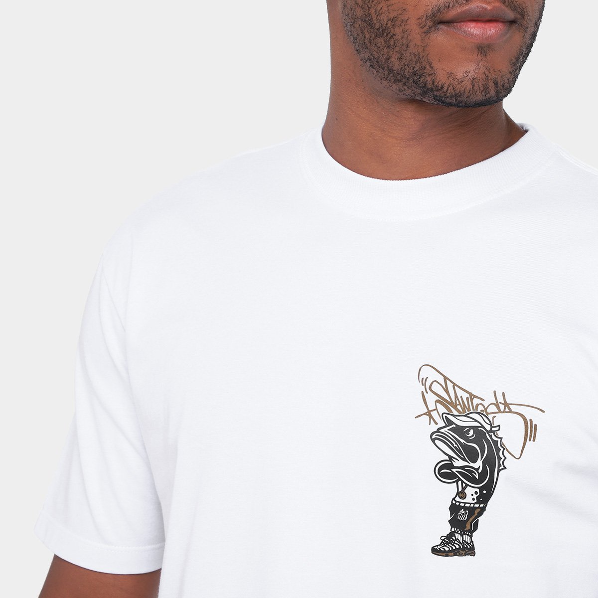 Camiseta Santos Futebol e Arte Masculina - Tam: P - 2