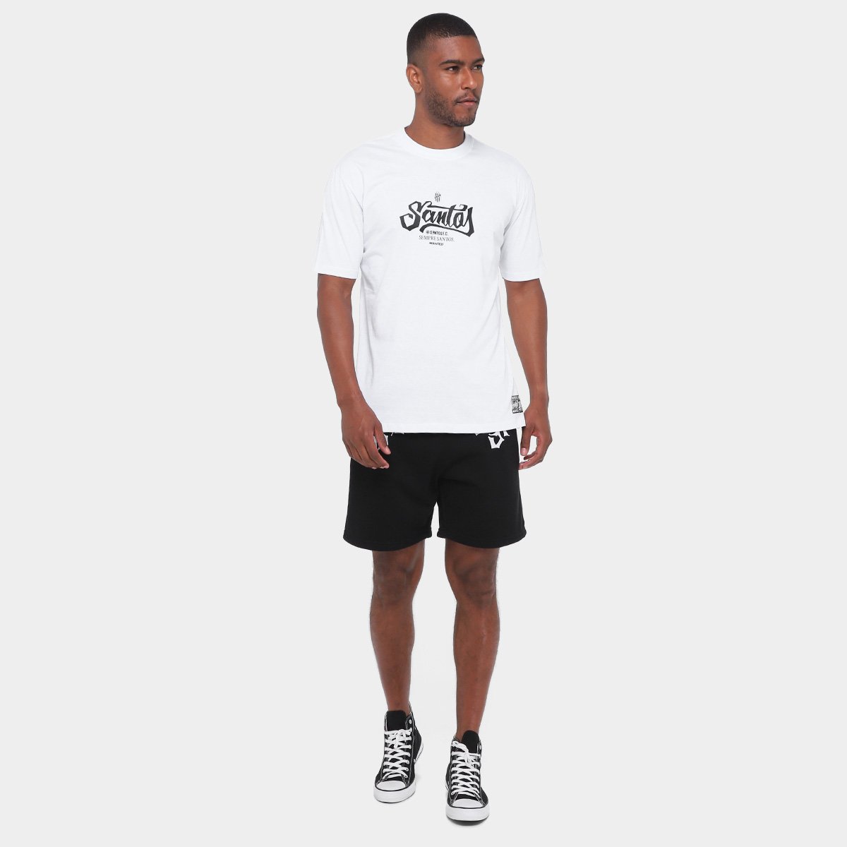 Camiseta Santos Vivo Pelo Santos Masculina - Tam: P - 4