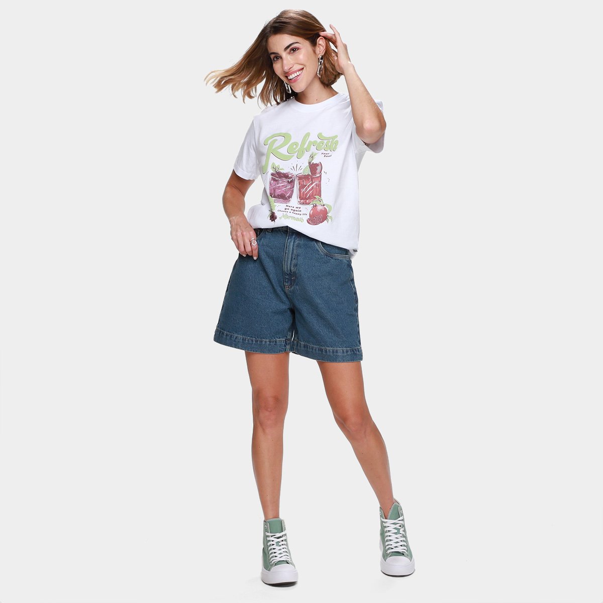 Camiseta Mormaii Pent Casual Feminina - Tam: P - 4