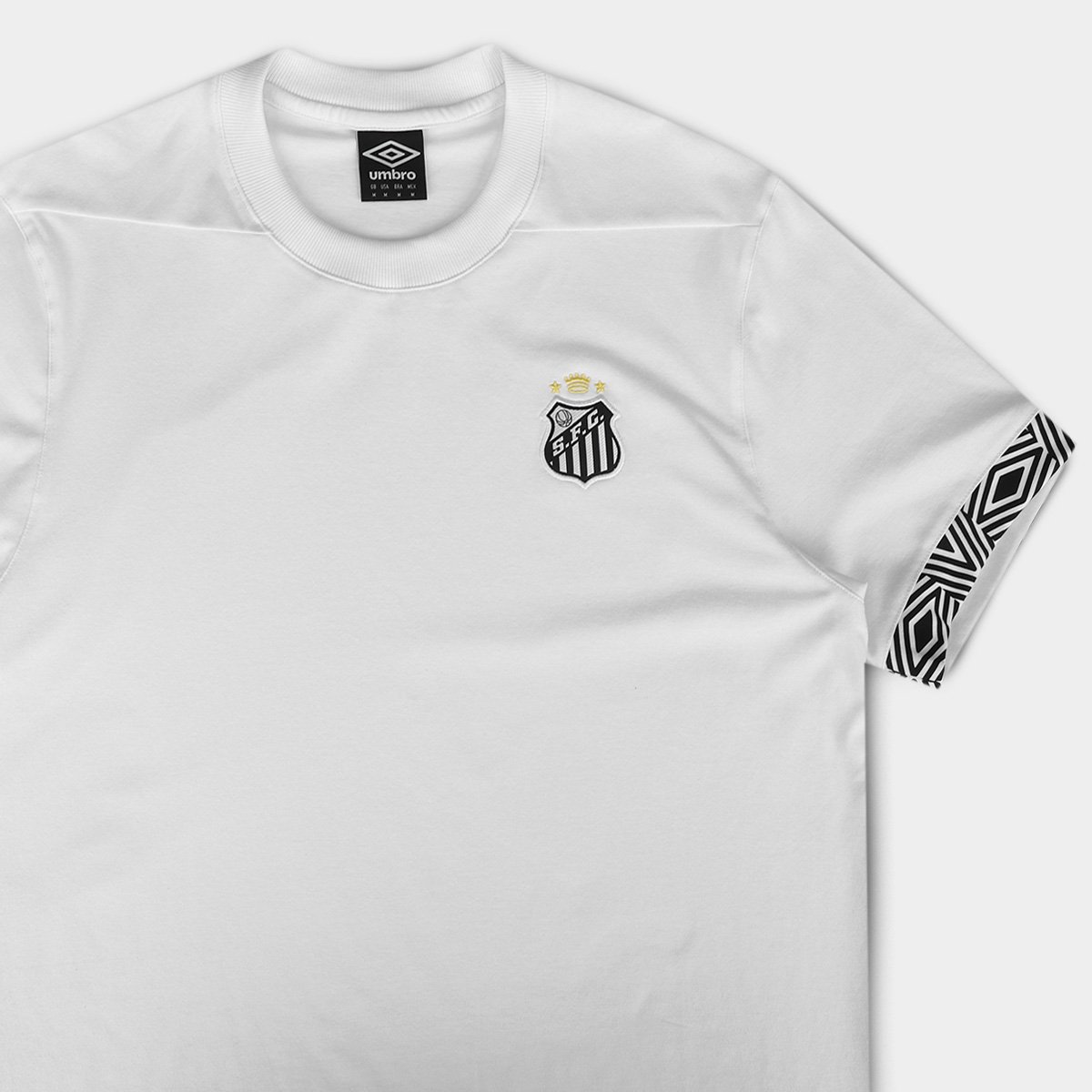 Camisa Santos 26/27 Concentração Umbro Masculina - Tam: P - 5