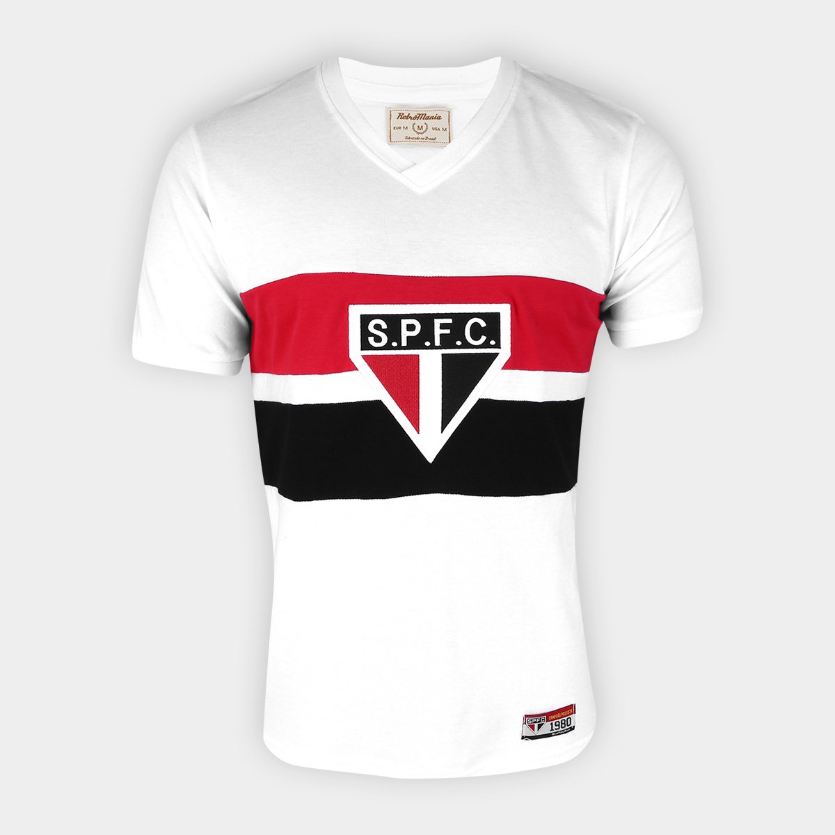 Camisa São Paulo 1980 Retrô Mania Masculina