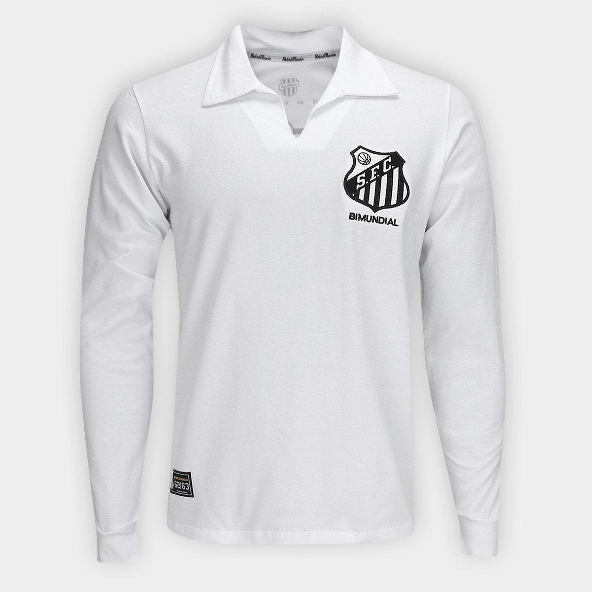 Camisa Santos 1963 Bi Mundial Manga Longa Masculina