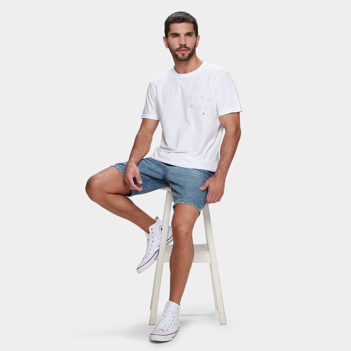 Camiseta Slim Osklen Stone Downwind Masculina - Tam: GG - 4