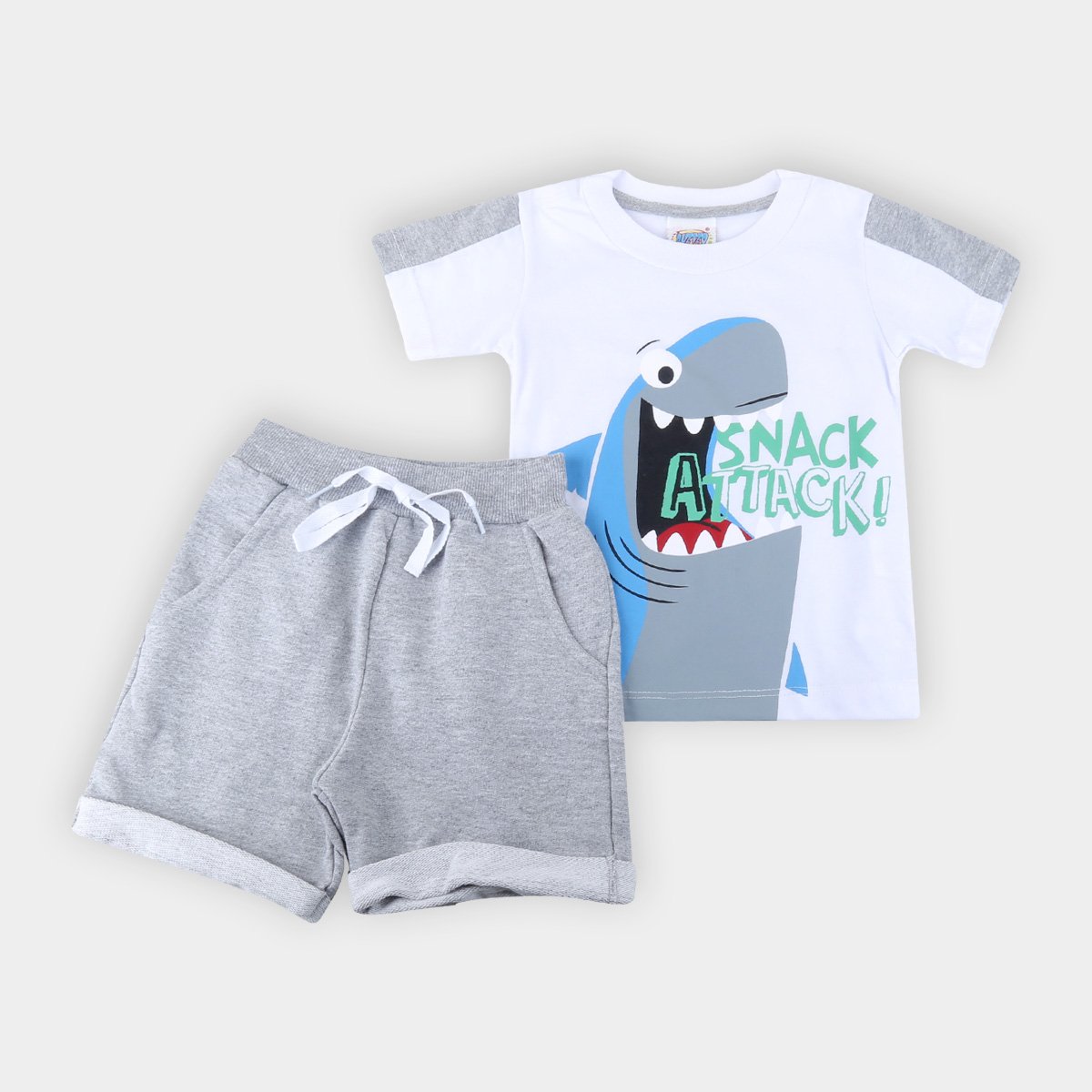 Conjunto Bebê Duzizo Shark Masculino