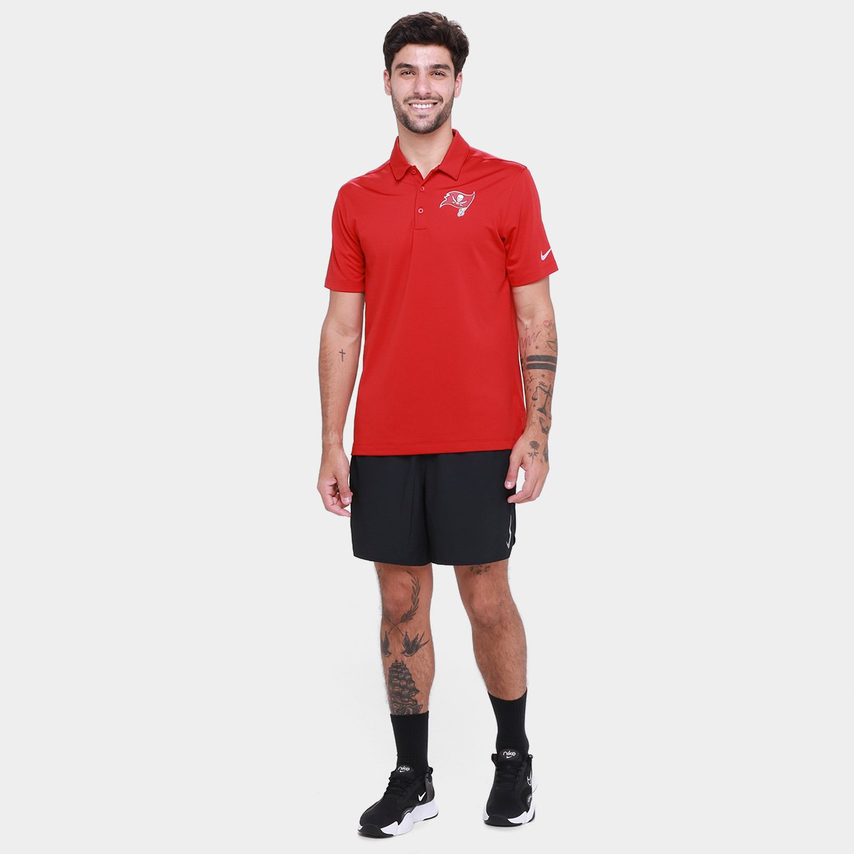 Camisa Polo Nike Tampa Bay Buccaneers Drop 2 Team Logo Franchise Masculina - Tam: EGG - 3