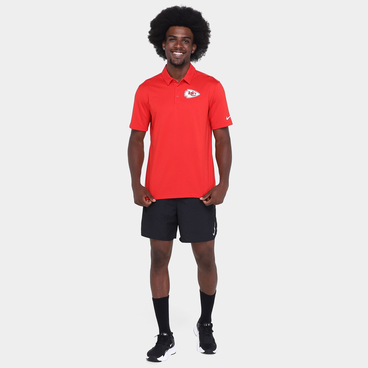 Camisa Polo Nike Kansas City Chiefs Drop 2 Team Logo Franchise Masculina - Tam: G - 3
