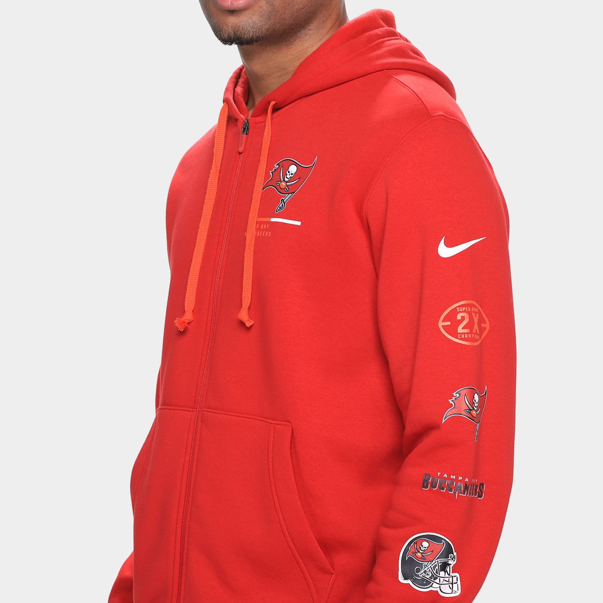Moletom Nike NFL Tampa Bay Buccaneers Legacy Fz C/ Capuz Masculino - Tam: M - 2