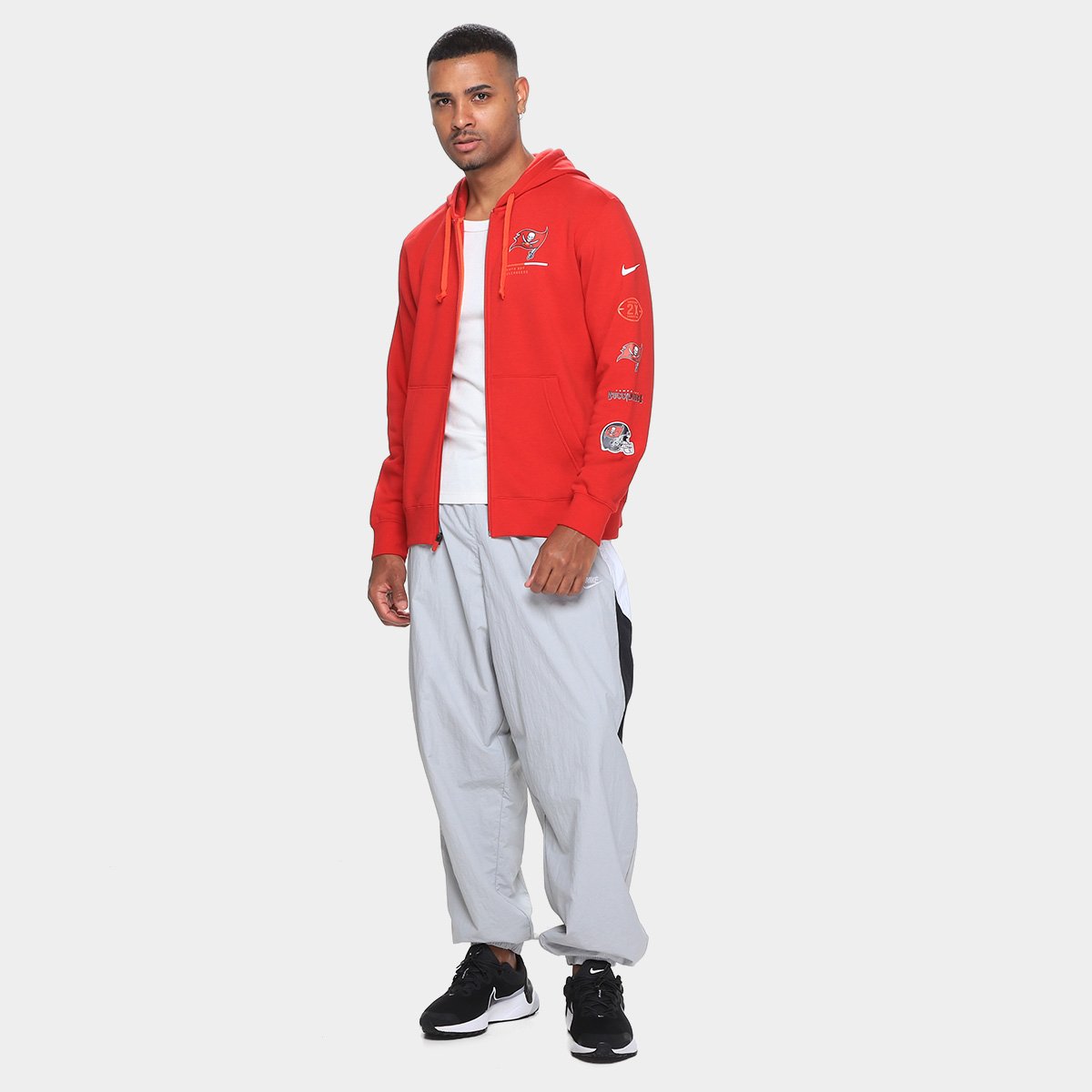 Moletom Nike NFL Tampa Bay Buccaneers Legacy Fz C/ Capuz Masculino - Tam: M - 3