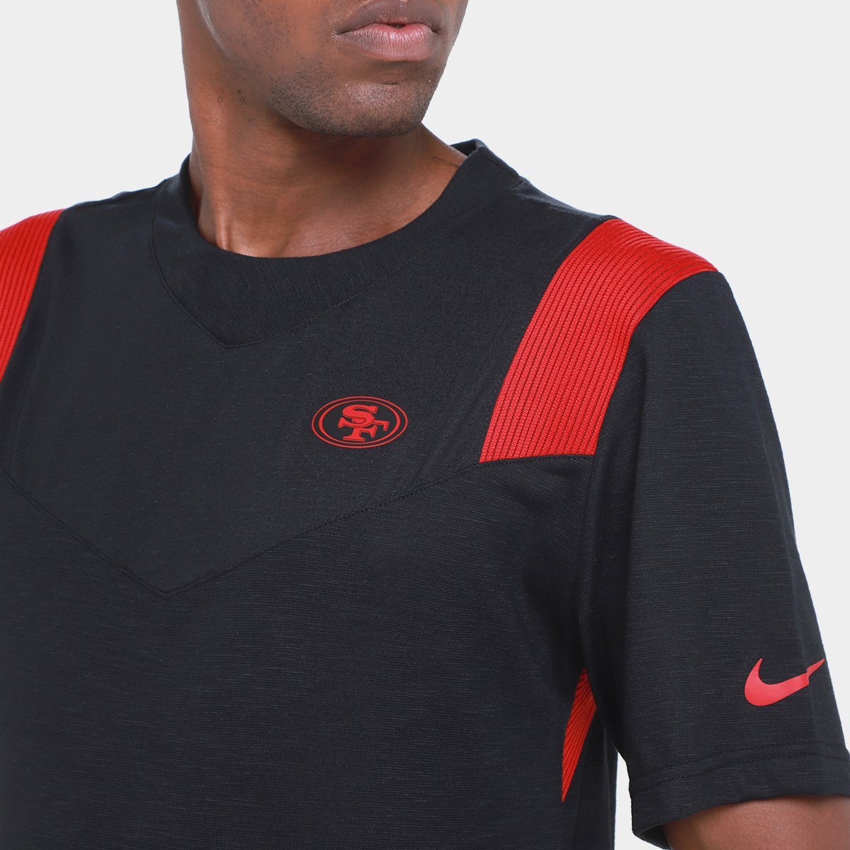 Camiseta NFL San Francisco 49ers Nike Dri-Fit Player Short Sleeve Top Masculina - Tam: GG - 2
