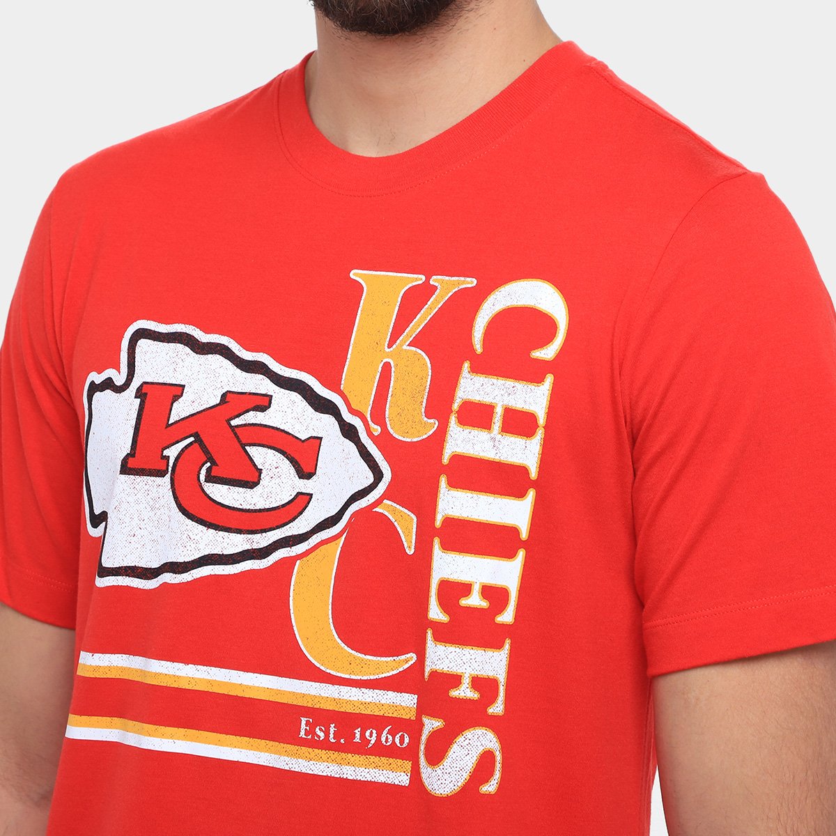 Camiseta Nike NFL Kansas City Chiefs Triblend Logo Masculina - Tam: M - 2