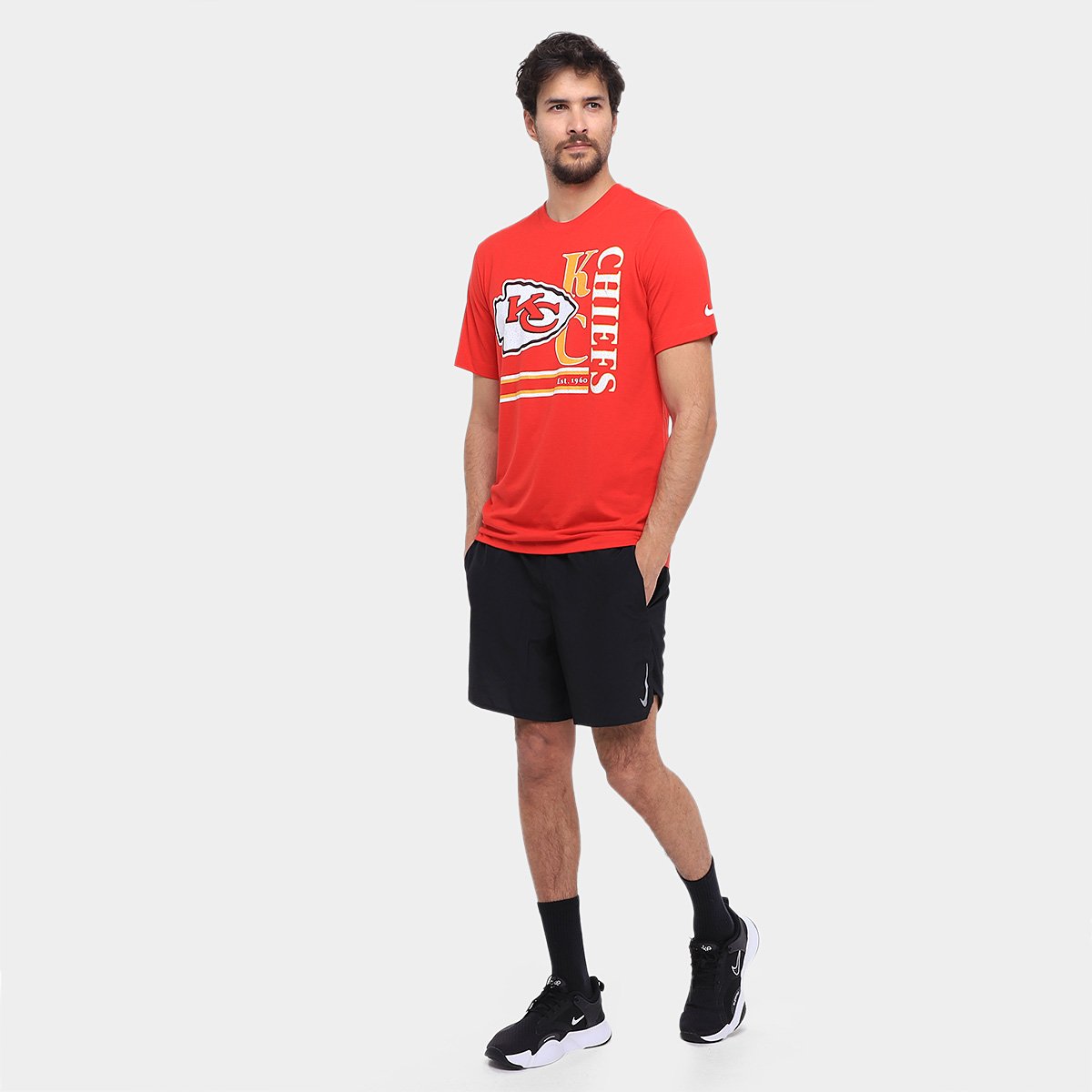 Camiseta Nike NFL Kansas City Chiefs Triblend Logo Masculina - Tam: M - 3