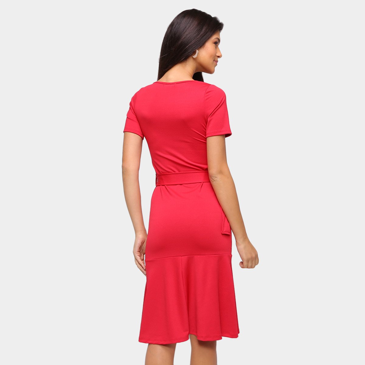 Vestido Recoletta Evasê Midi Babado - Tam: P - 1