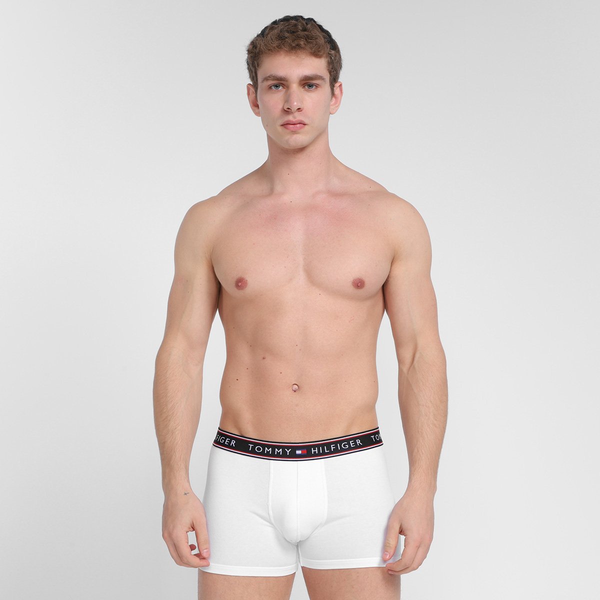 Kit Cueca Boxer Tommy Hilfiger Stretch Trunk Selling 3 Peças - Tam: GG - 3