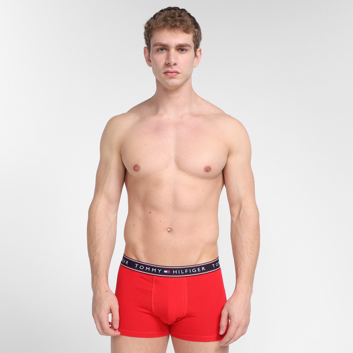 Kit Cueca Boxer Tommy Hilfiger Stretch Trunk Selling 3 Peças - Tam: GG - 4
